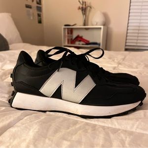 new balance 327 black 9.5